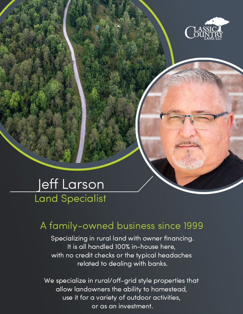 Land Specialist / Jeff Larson Classic Country Land